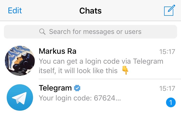 صفحه ورود به تلگرام وب با کد تأیید و اسکن QR